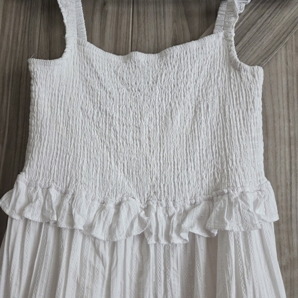 LOST & WANDER White Summer Midi Dress (New Without Tags) - Picture 3 of 7